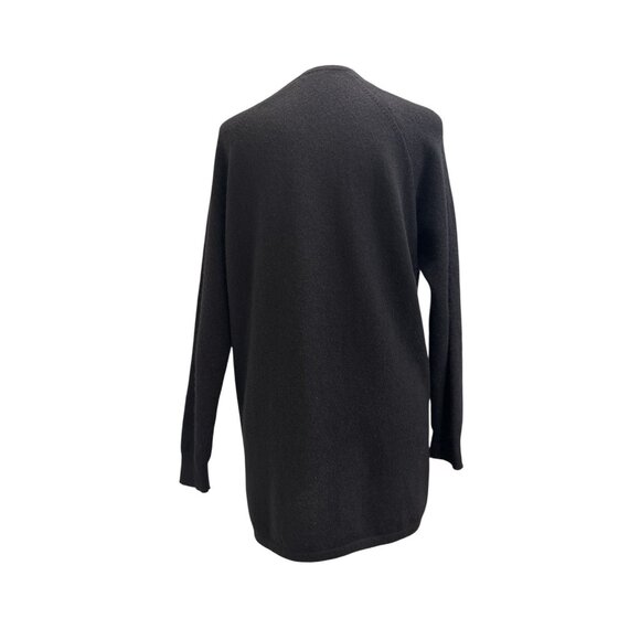 J McLaughlin 100% Cashmere Black Crew neck Sweater Size M - Picture 2 of 7